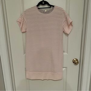 J.Crew Chiffon Pleated Short Sleeve Dress